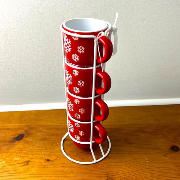 Signature Christmas Mugs in a tower - Expresso - Picture 2 of 6